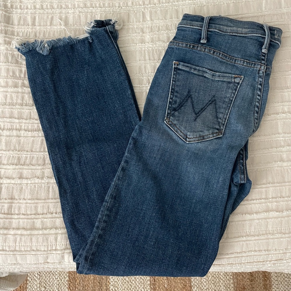 Mother High Waisted Crop Jeans